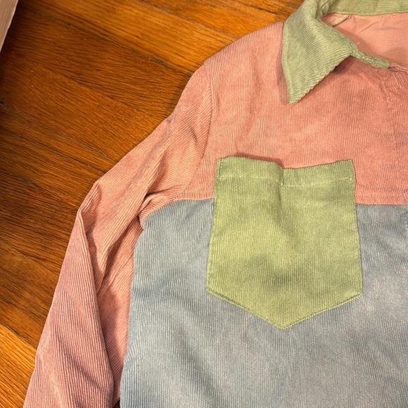 Color block button down - Picture 3 of 3